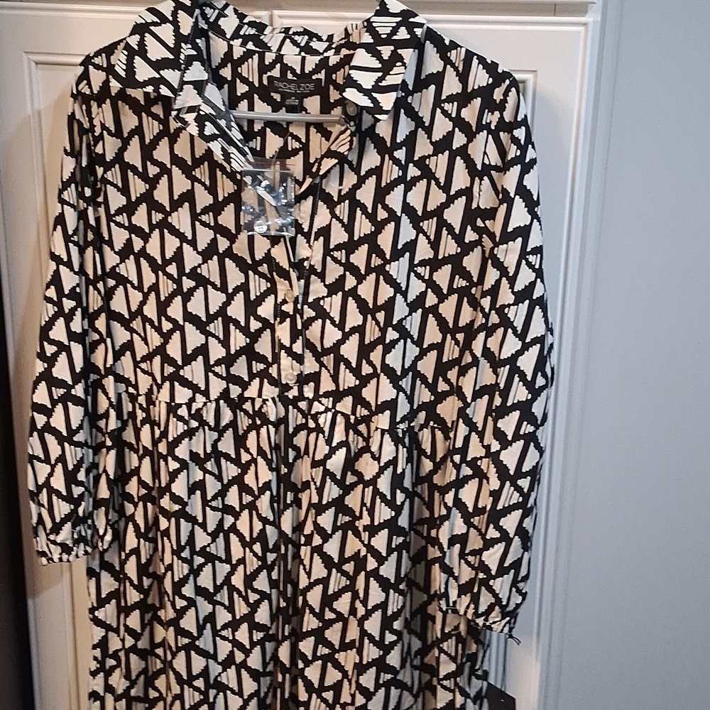 New! Rachel Zoe Abstract Print Maxi Dress - Picture 2 of 7